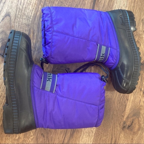 Kamik 6 purple black insulated winter duck boots - Picture 13 of 16